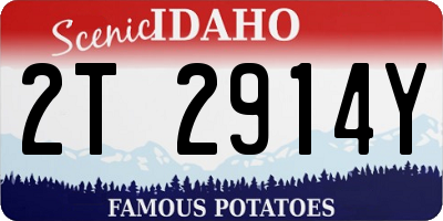 ID license plate 2T2914Y