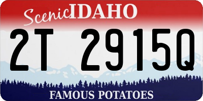 ID license plate 2T2915Q