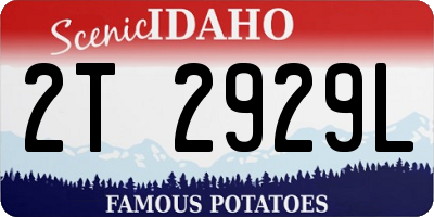 ID license plate 2T2929L