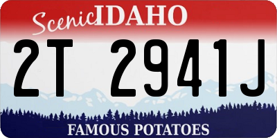 ID license plate 2T2941J