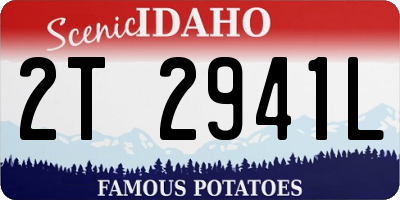 ID license plate 2T2941L