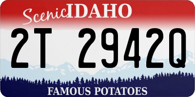 ID license plate 2T2942Q
