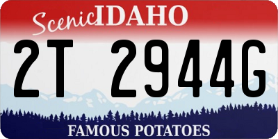 ID license plate 2T2944G