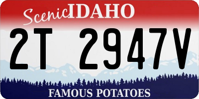 ID license plate 2T2947V