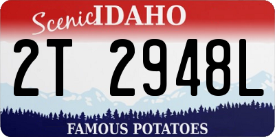 ID license plate 2T2948L