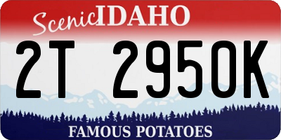 ID license plate 2T2950K