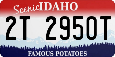 ID license plate 2T2950T