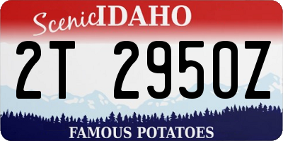 ID license plate 2T2950Z