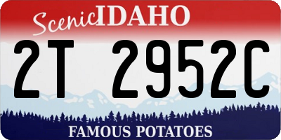ID license plate 2T2952C
