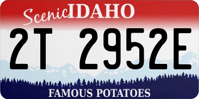 ID license plate 2T2952E