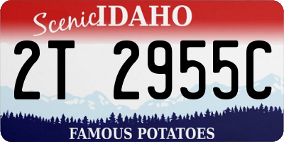 ID license plate 2T2955C