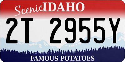 ID license plate 2T2955Y