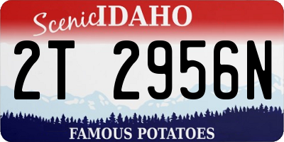 ID license plate 2T2956N