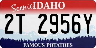ID license plate 2T2956Y