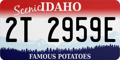 ID license plate 2T2959E