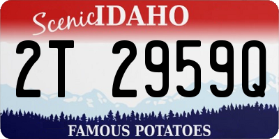 ID license plate 2T2959Q