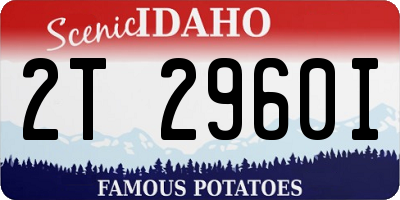 ID license plate 2T2960I