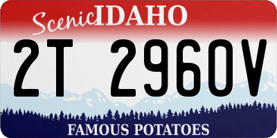 ID license plate 2T2960V