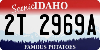 ID license plate 2T2969A