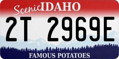 ID license plate 2T2969E