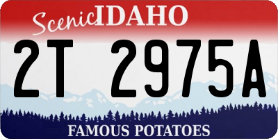 ID license plate 2T2975A