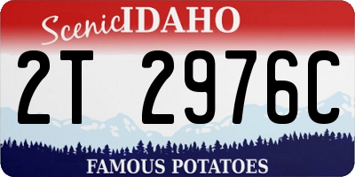 ID license plate 2T2976C