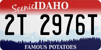 ID license plate 2T2976T