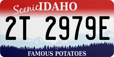 ID license plate 2T2979E