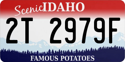 ID license plate 2T2979F