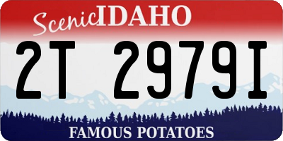 ID license plate 2T2979I