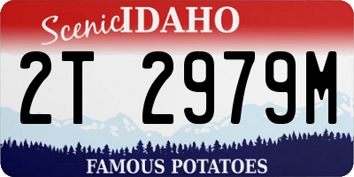 ID license plate 2T2979M
