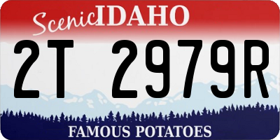 ID license plate 2T2979R