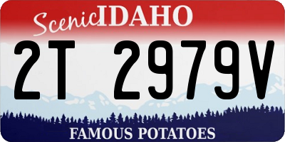 ID license plate 2T2979V