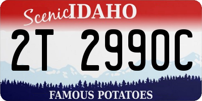 ID license plate 2T2990C