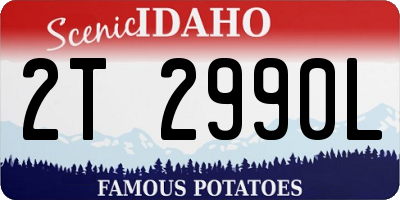 ID license plate 2T2990L