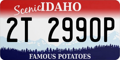 ID license plate 2T2990P