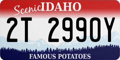 ID license plate 2T2990Y