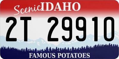 ID license plate 2T2991O