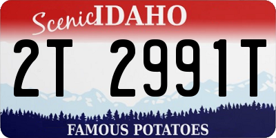 ID license plate 2T2991T