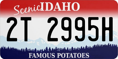 ID license plate 2T2995H