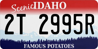 ID license plate 2T2995R