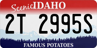ID license plate 2T2995S