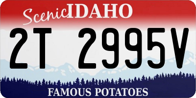 ID license plate 2T2995V