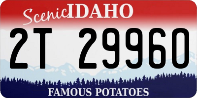 ID license plate 2T2996O