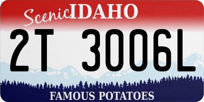 ID license plate 2T3006L