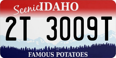 ID license plate 2T3009T