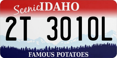 ID license plate 2T3010L