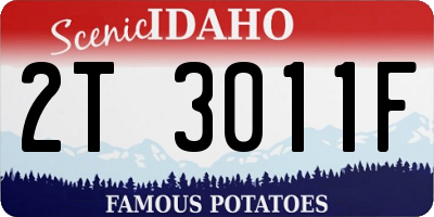 ID license plate 2T3011F