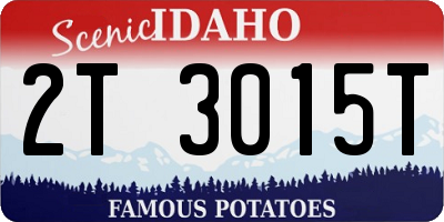 ID license plate 2T3015T