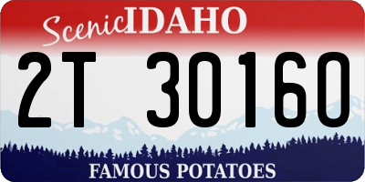 ID license plate 2T3016O